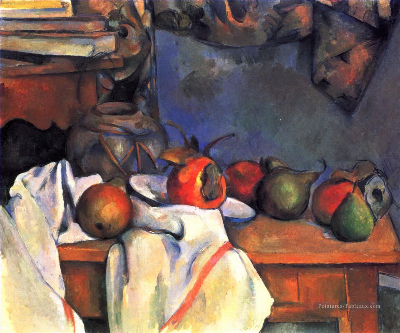 Nature morte à la grenade et aux poires 2 Paul Cézanne Peintures à l'huile